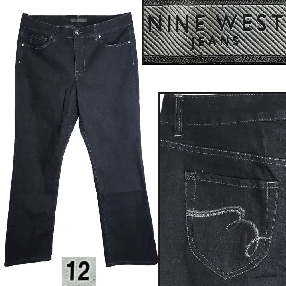 Blue "Sams Arielle Emb Boot" cut Jeans 🧾📐
